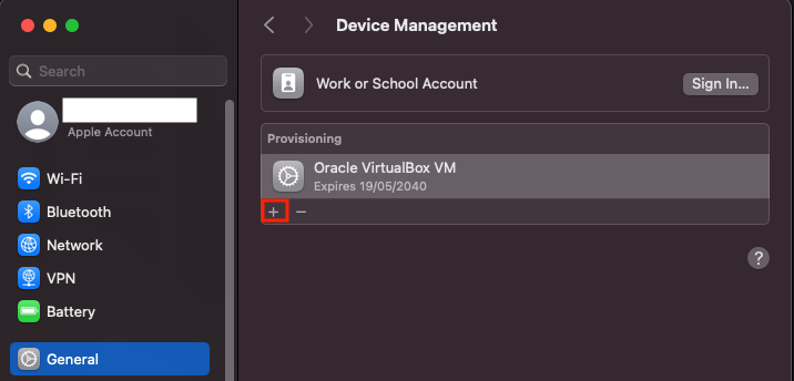 Dodanie nowego profilu