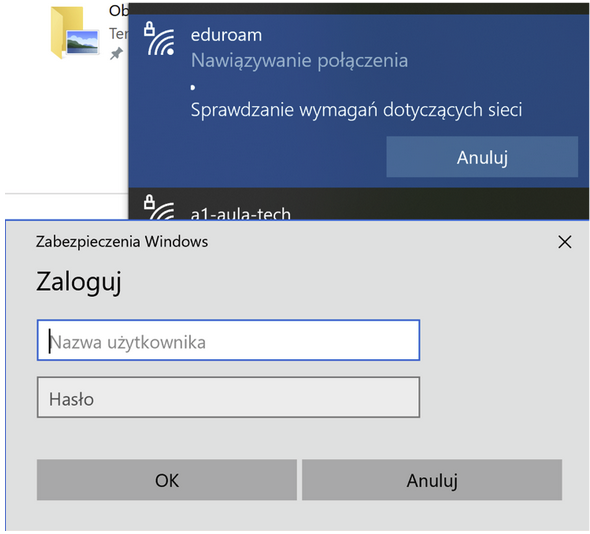 Wpisanie poswiadczen